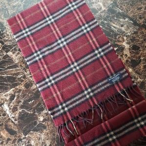 Burberry London cashmere scarf! MAROON!!